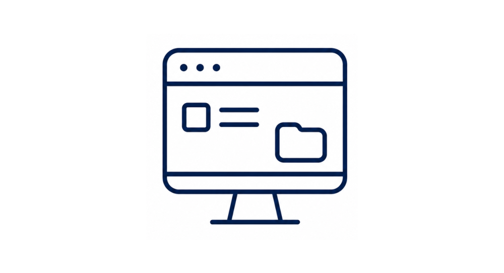 online werkplek icon clean